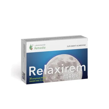 Relaxirem noapte, 30 comprimate filmate, Laboratoarele Remedia