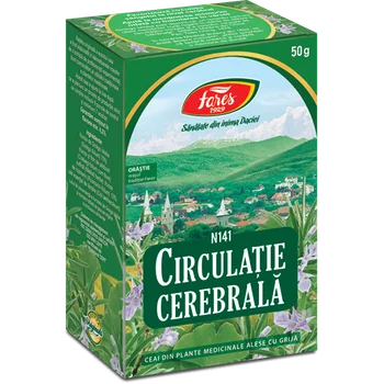 Ceai Circulație Cerebrală N141 Fares, plante naturale, 50 g