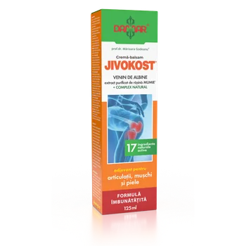 Crema-balsam Jivokost® cu venin de albine si rasina Mumie® + Complex Natural, 125ml, Damar