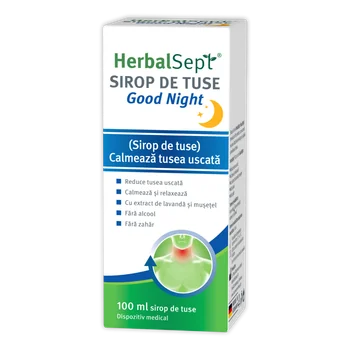 HerbalSept Good Night sirop, 100ml, Zdrovit