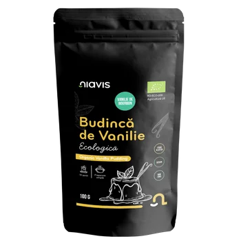 Budinca de vanilie fara gluten, 100g, Niavis