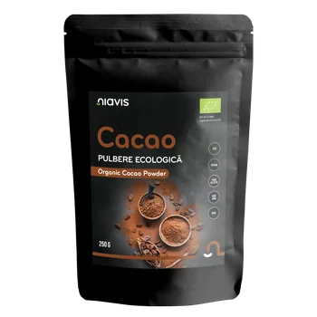 Cacao pulbere raw ecologica, 250g, Niavis