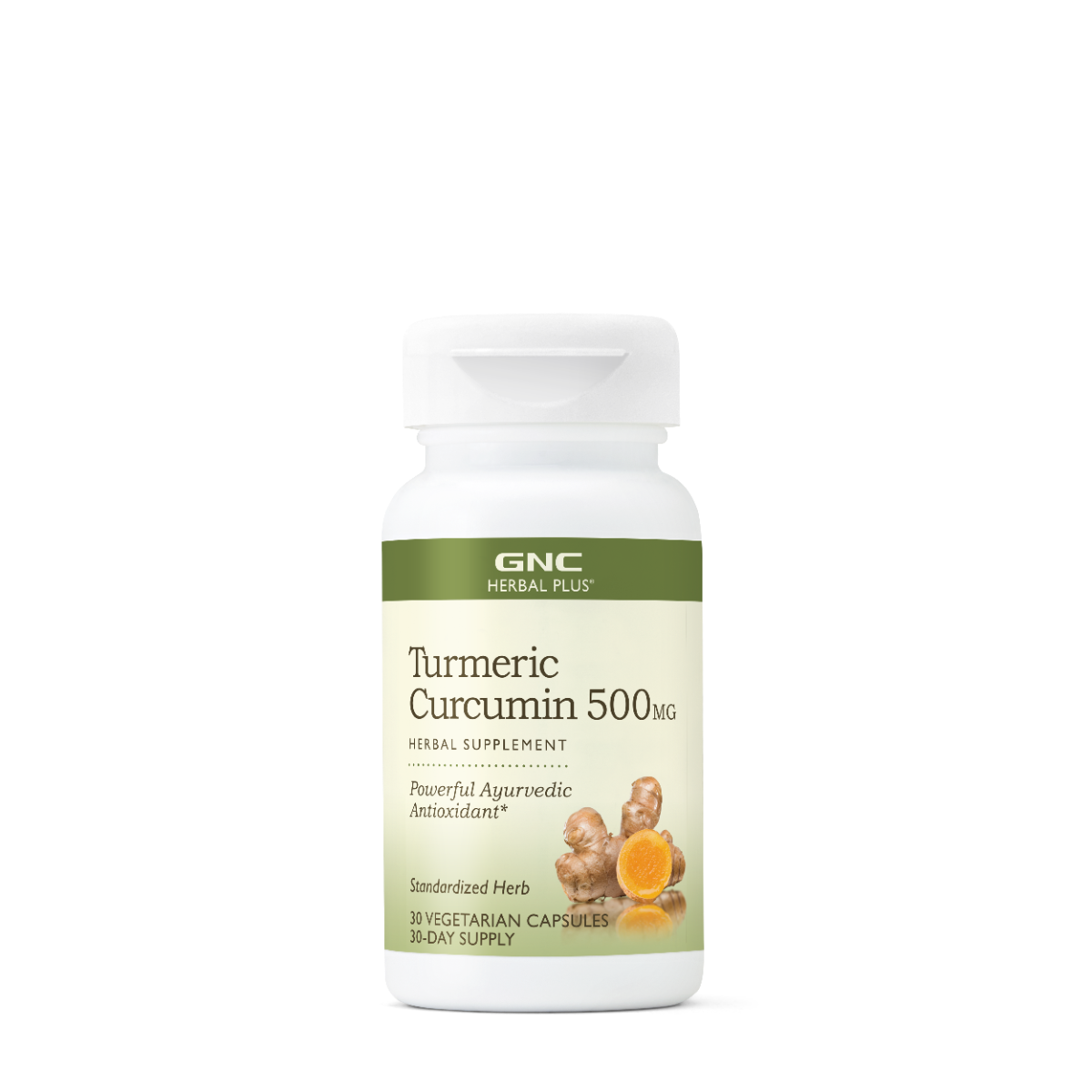 GNC Herbal Plus® Turmeric Curcumin 500 mg, Turmeric Curcumina, 30 cps