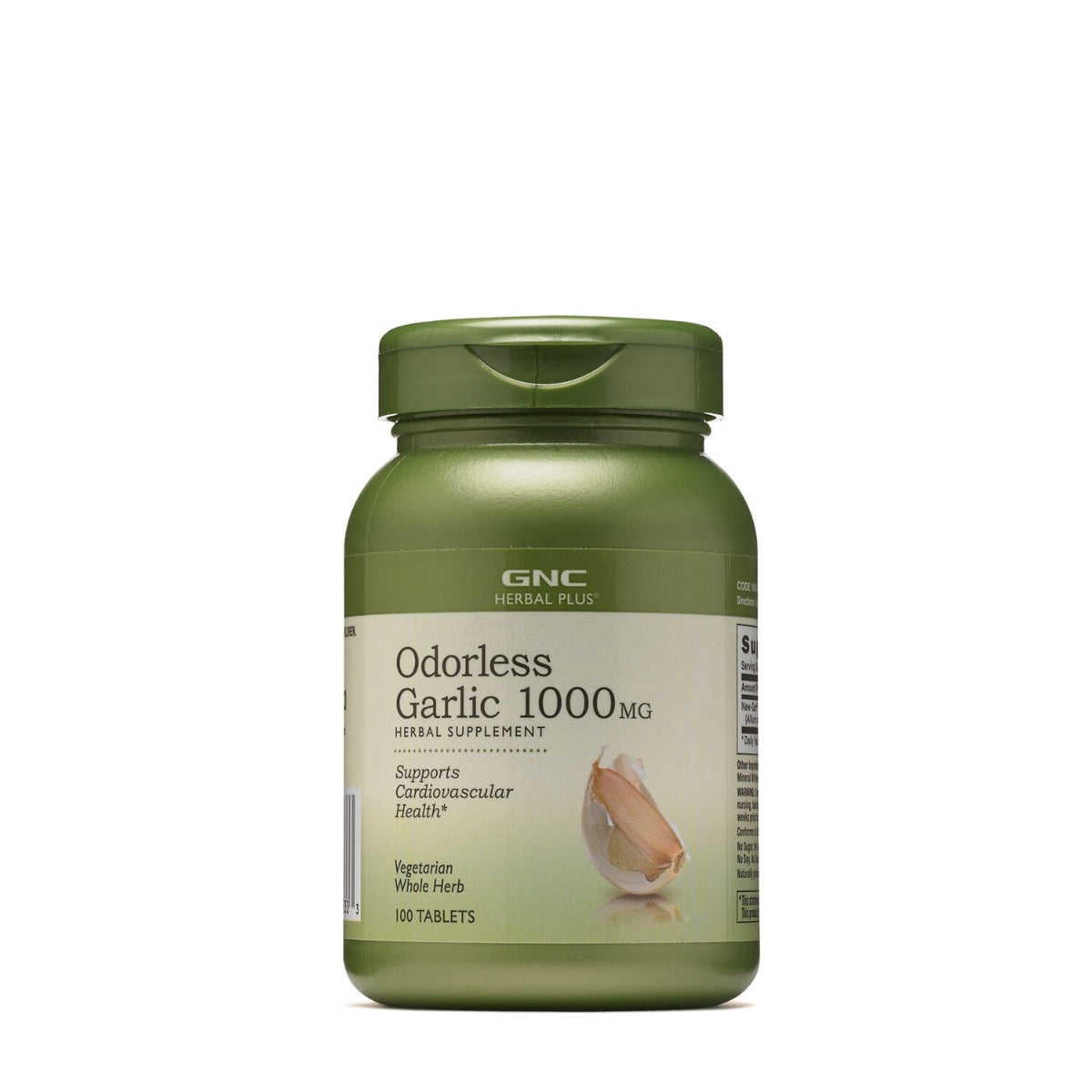 GNC Herbal Plus® Coated Odorless Garlic, Usturoi Inodor 1000 mg, 100 tb