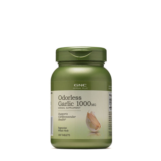 GNC Herbal Plus® Coated Odorless Garlic, Usturoi Inodor 1000 mg, 100 tb