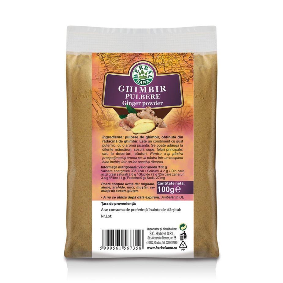 GHIMBIR PULBERE – 100G
