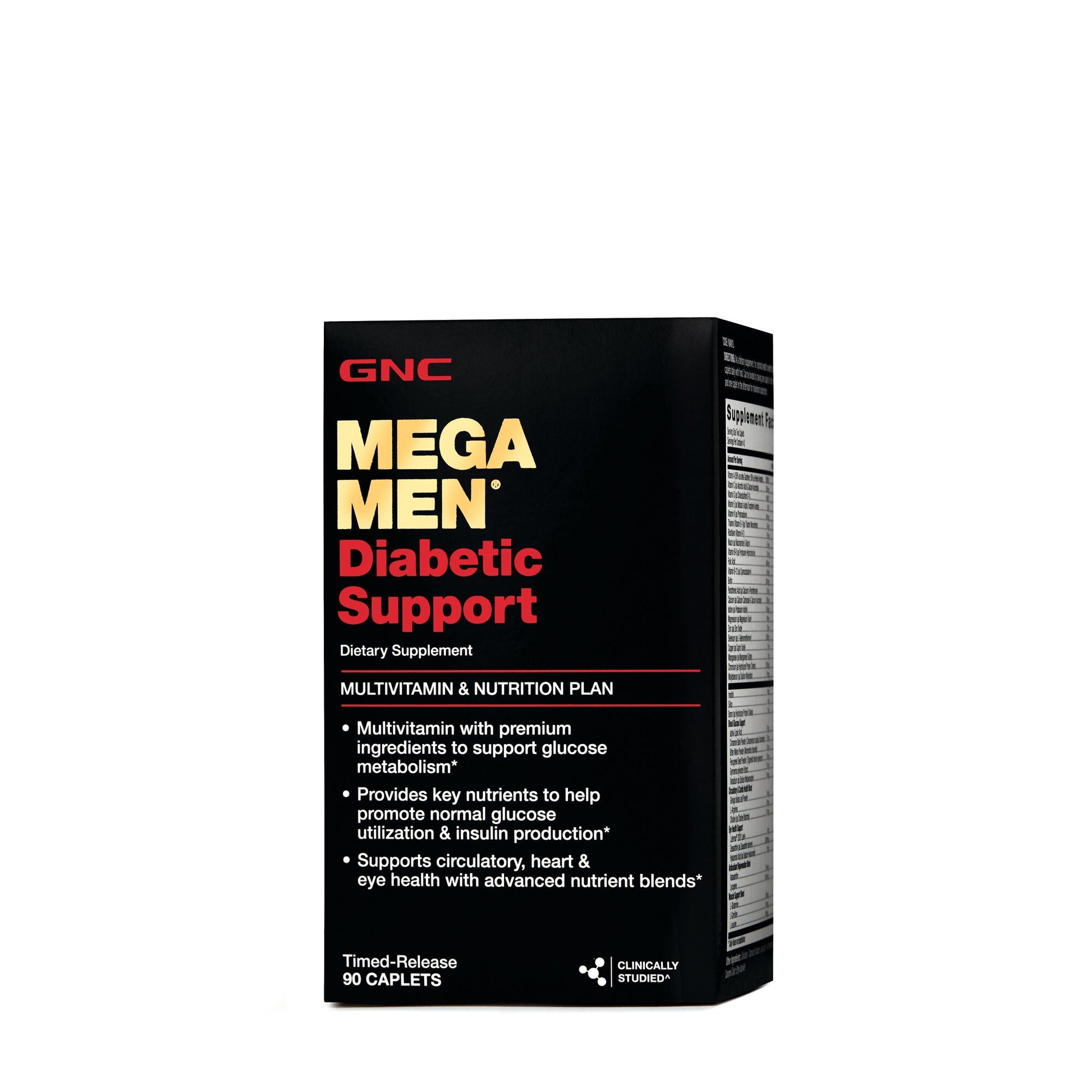 GNC Mega Men® Diabetic Support, Multivitamine Pentru Barbati Diabetici, 90 tb