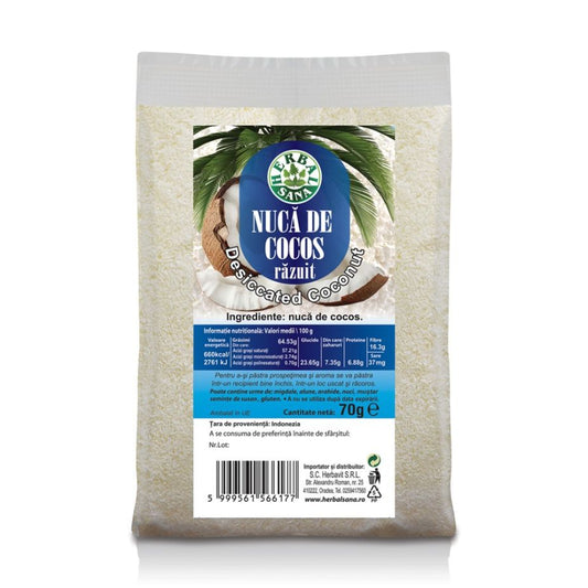 Nucă de cocos răzuit – 70g