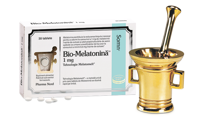 Bio-Melatonină 1 mg Tehnologie Melatomelt