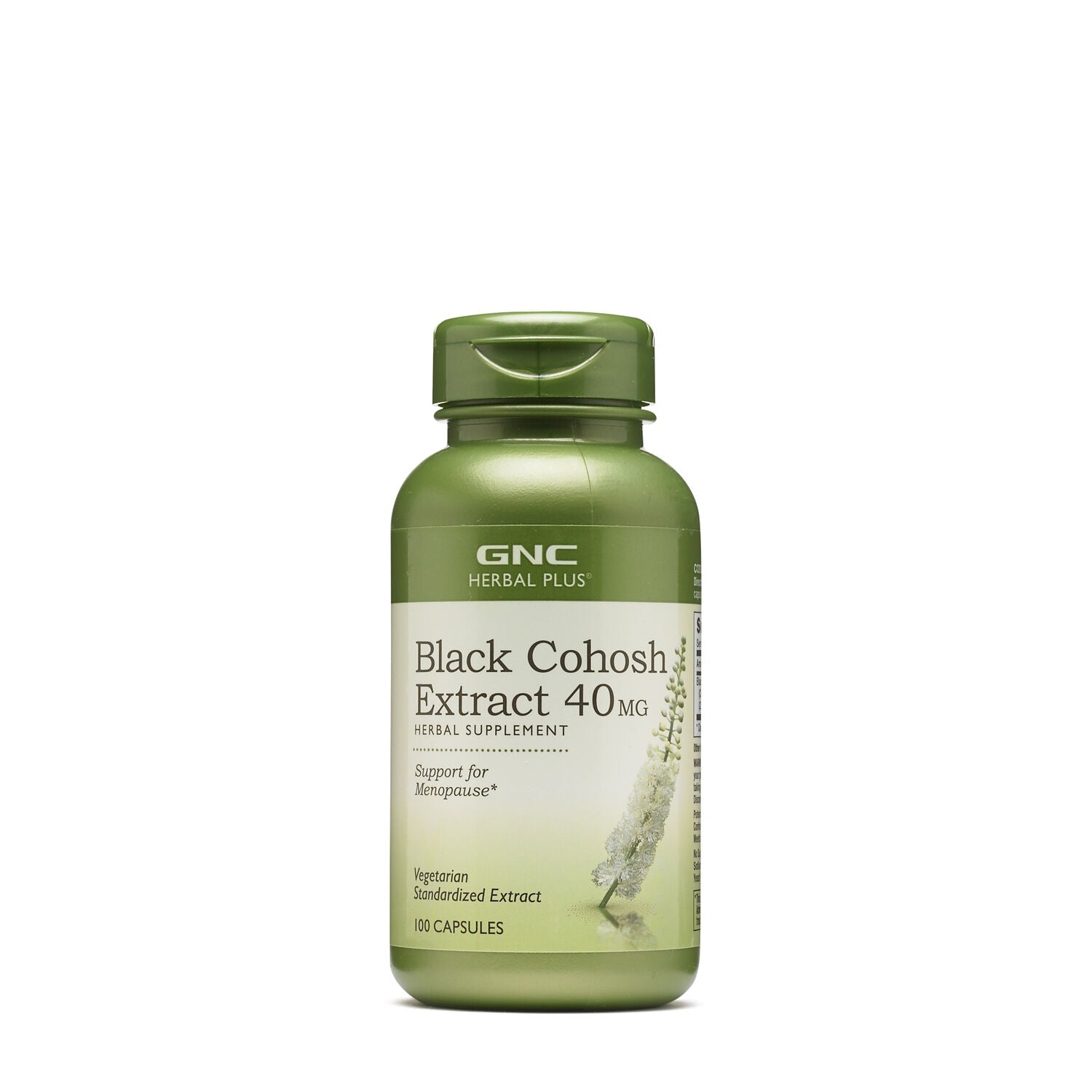 GNC Herbal Plus® Black Cohosh 40 mg, Extract Standardizat de Cohos Negru, 100 cps