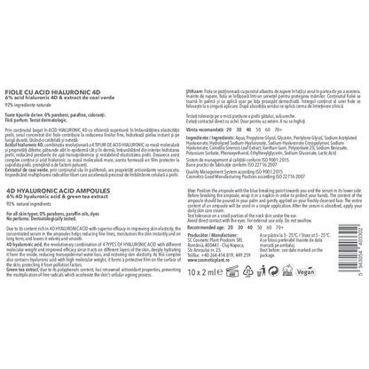 Fiole cu 6% acid hialuronic 4D