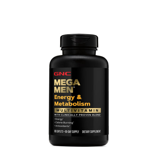 GNC Mega Men® Energy & Metabolism, Complex de Multivitamine Pentru Barbati, Energie si Metabolism, 180 tb