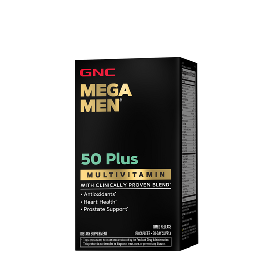 GNC Mega Men® 50 Plus, Complex de Multivitamine pentru Barbati 50 Plus, 120 tb