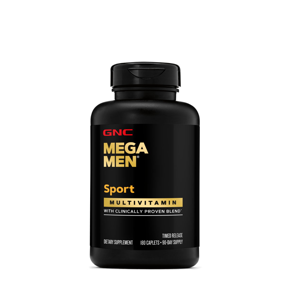 GNC Mega Men® Sport, Complex de Multivitamine pentru Barbati, 180 tb
