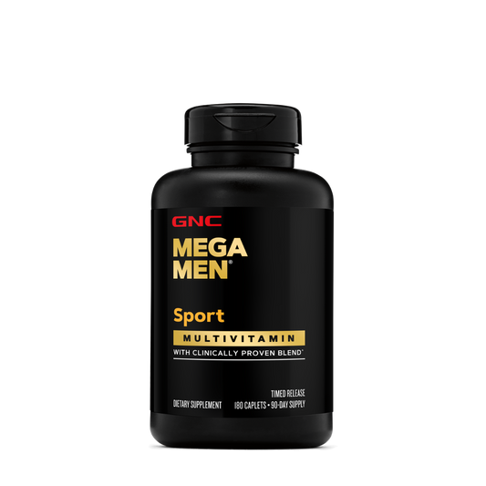 GNC Mega Men® Sport, Complex de Multivitamine pentru Barbati, 180 tb