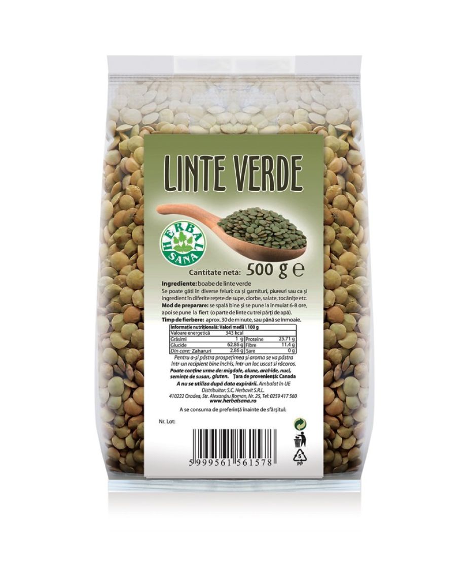 LINTE VERDE – 500G