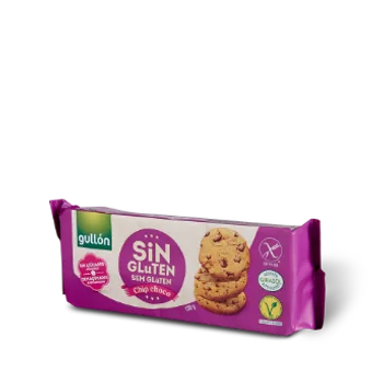 Biscuiti chips ciocolata fara zahar adaugat fara gluten, 130g, Gullon