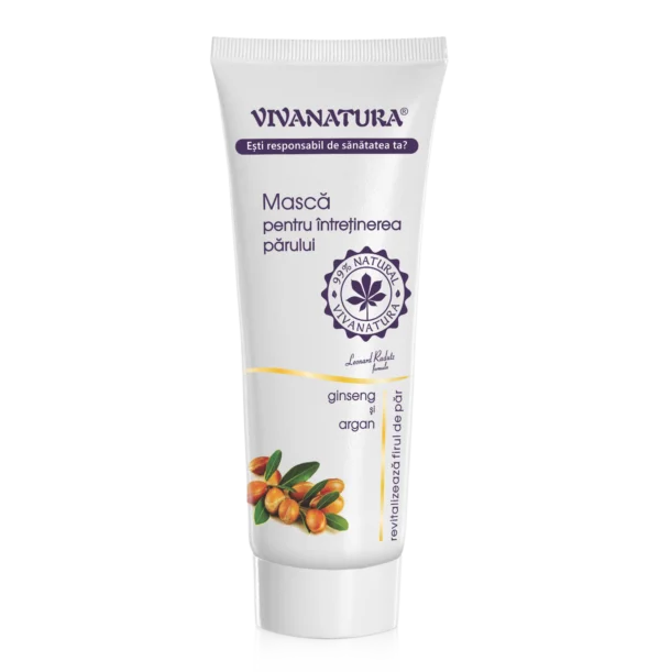 Mască de păr cu ginseng și argan 250 ml – Leonard Radutz Formula – VivaNatura