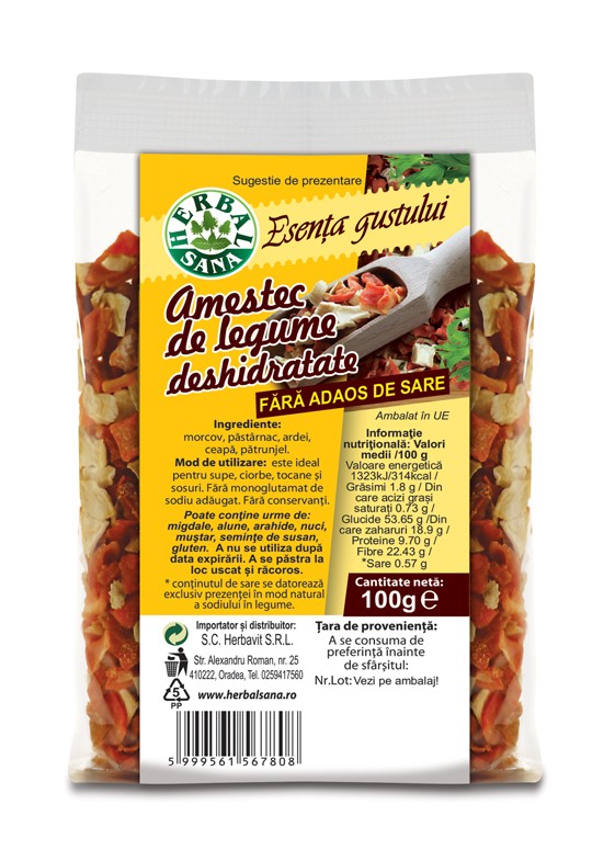 AMESTEC DE LEGUME DESHIDRATATE