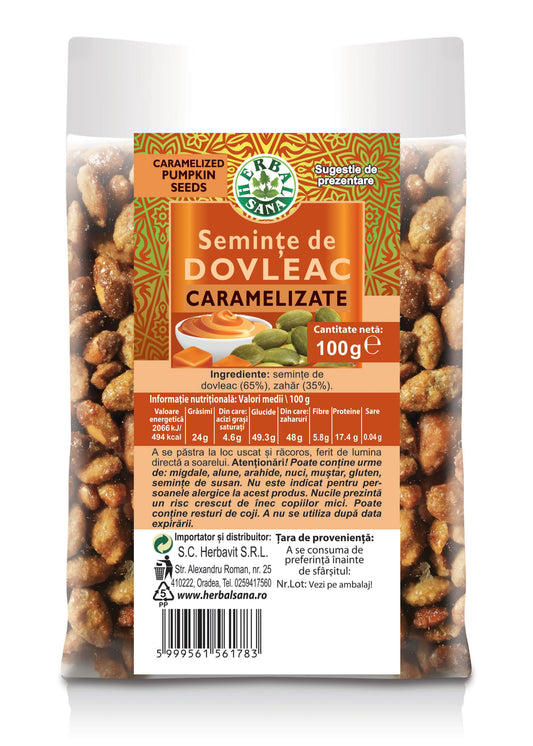 SEMINȚE DE DOVLEAC, CARAMELIZATE