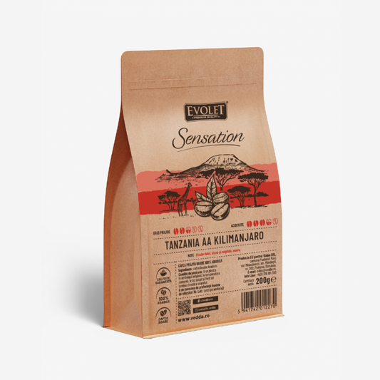 Cafea Boabe Tanzania AA Kilimanjaro 200g