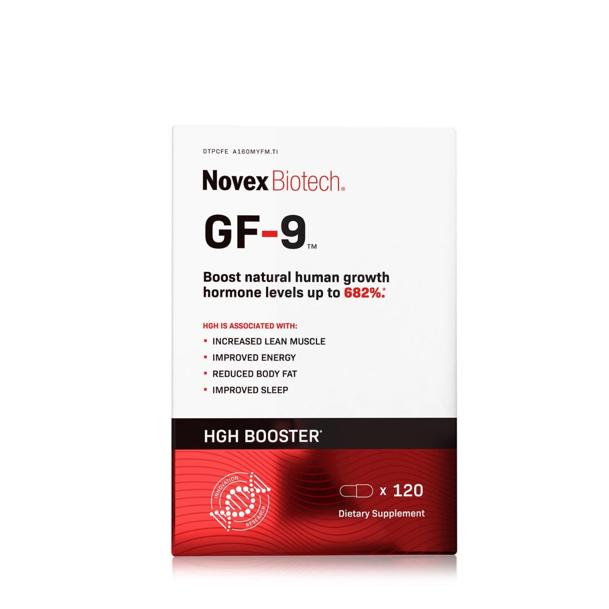 Novex Biotech® GF-9™Human Growth Hormone, Formula pentru Stimularea Hormonului de Crestere , 120 cps