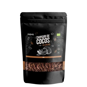Chipsuri de cocos cu cacao Eco, 100g, Niavis