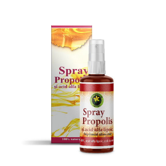 Spray Propolis şi Acid alfa lipoic 50 ml