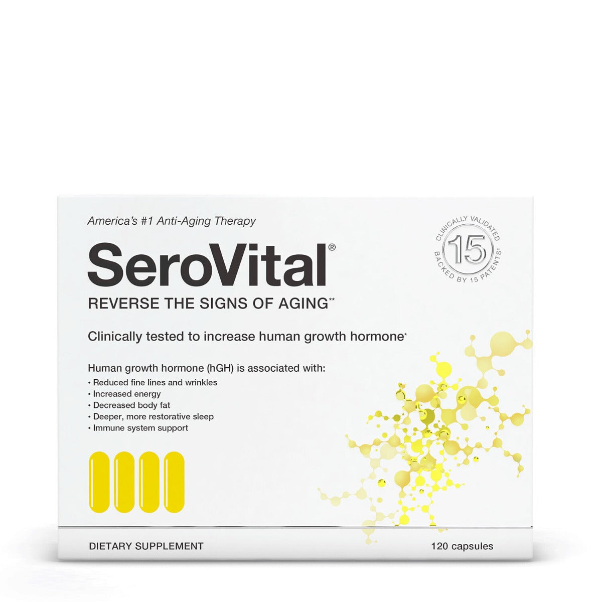 SeroVital® Reverse The Signs of Aging, Formula Avansata pentru Productia Naturala a Hormonului de Crestere Hgh, 120 cps