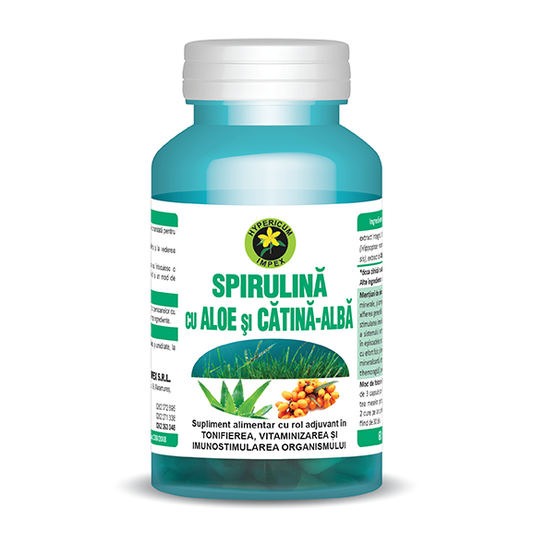 Capsule Spirulina cu Aloe si Catina Alba