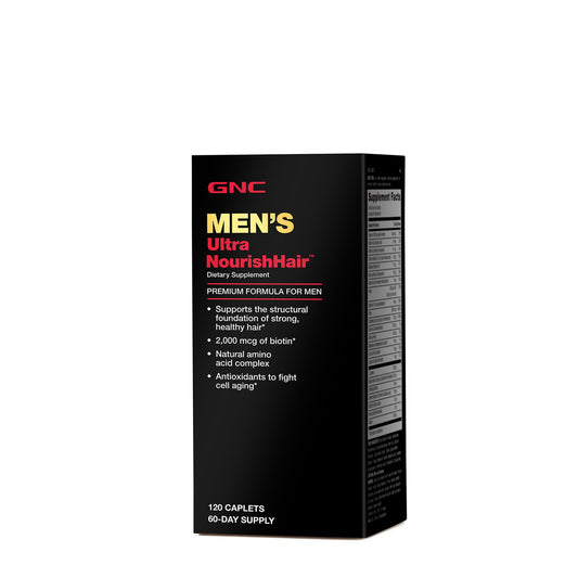 GNC Men's Ultra NourishHair™, Complex de Multivitamine pentru Sanatatea Parului, 120 tb