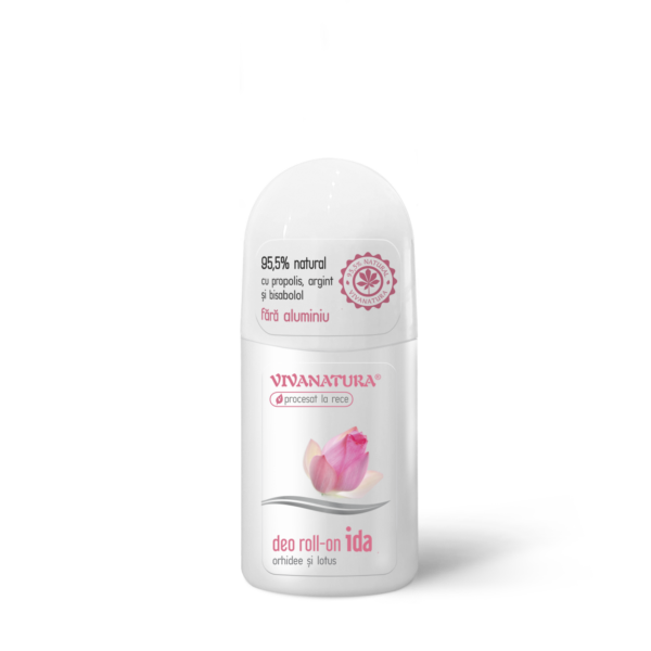 Deo roll-on natural IDA Orhidee și Lotus, 50 ml – Leonard Radutz Formula – VivaNatura
