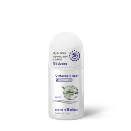 Deo roll-on natural Neutrino unisex, 50 ml – Leonard Radutz Formula – VivaNatura