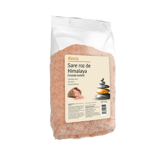 Sare roz de Himalaya Cristale Iodata 500 g