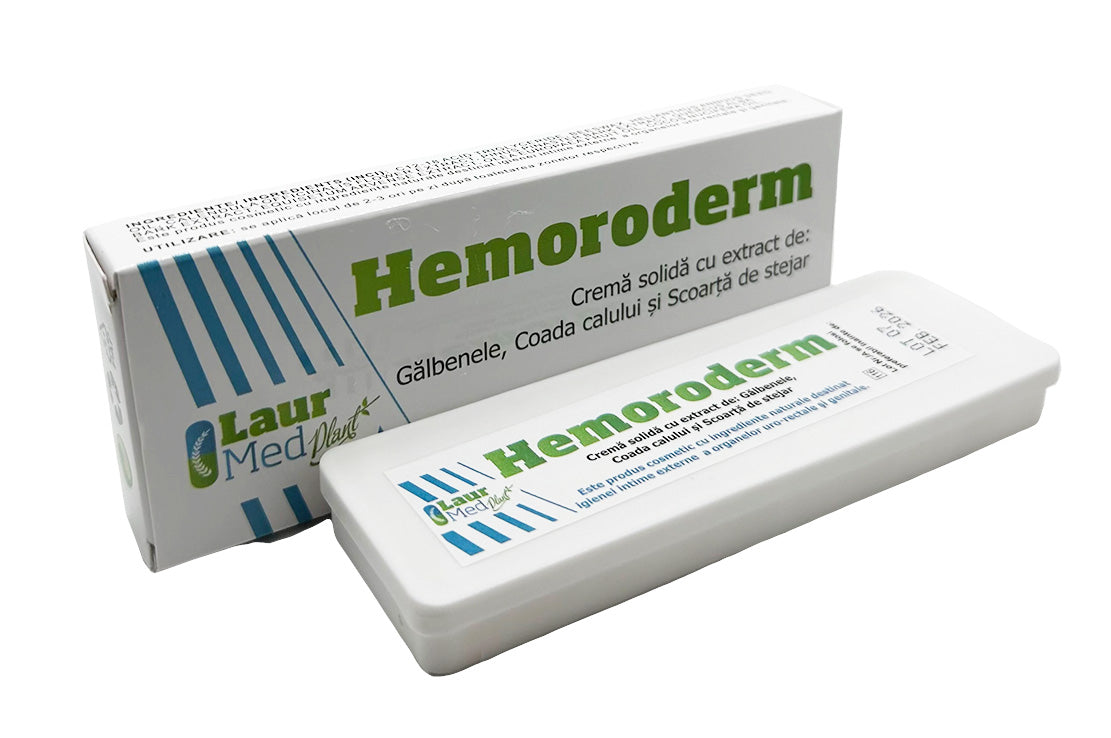 HEMORODERM – Supozitoare cu extract de galbenele, coada calului si scoarta de stejar
