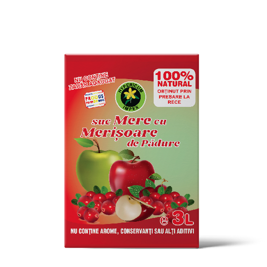 Suc de Mere cu Merișoare de Pădure 3L