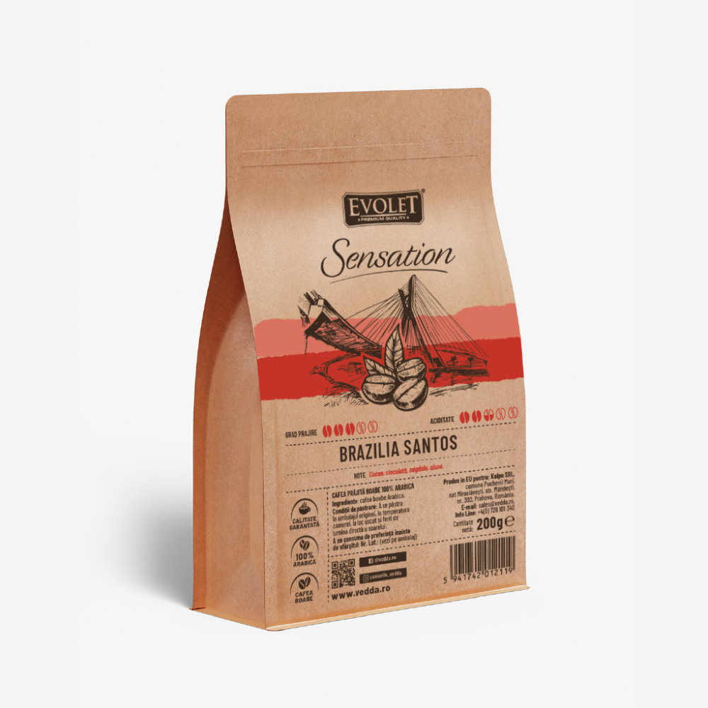 Cafea Boabe Brazilia Santos 200g