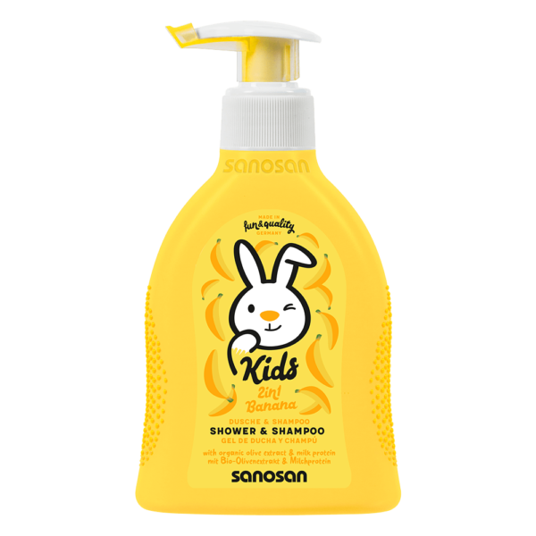 Gel de duș & Șampon – 2 în 1 – banane 200 ml
