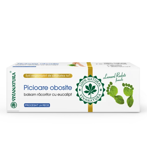 Picioare obosite – balsam răcoritor cu eucalipt 75 ml – Leonard Radutz Formula – VivaNatura