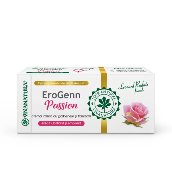 EroGenn Passion – crema intima cu galbenele si trandafir 20 ml – Leonard Radutz Formula – VivaNatura