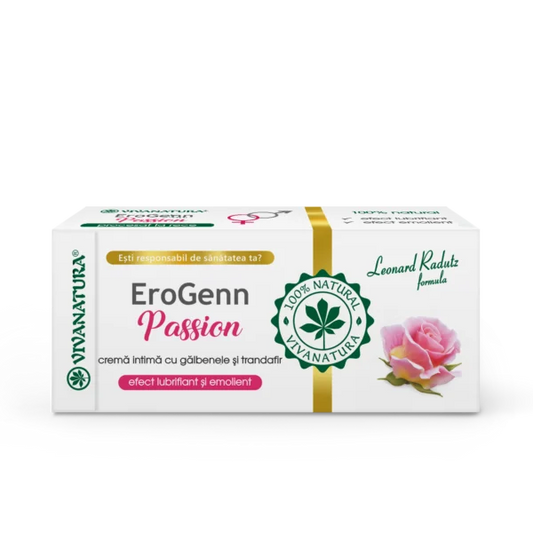 EroGenn Passion – crema intima cu galbenele si trandafir 20 ml – Leonard Radutz Formula – VivaNatura