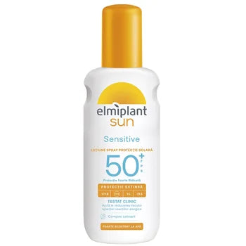 Lotiune Spray Sensitive cu SPF50+ Sun, 200ml, Elmiplant