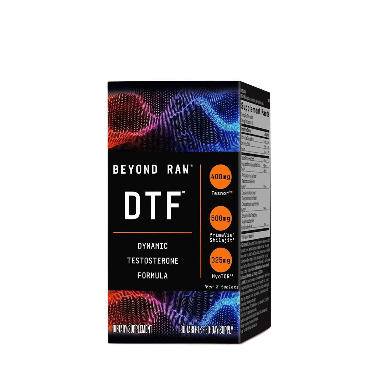 GNC Beyond Raw® DTF Dynamic Testosterone Formula, Formula pentru Testosteron cu Shilajit, 90 tb