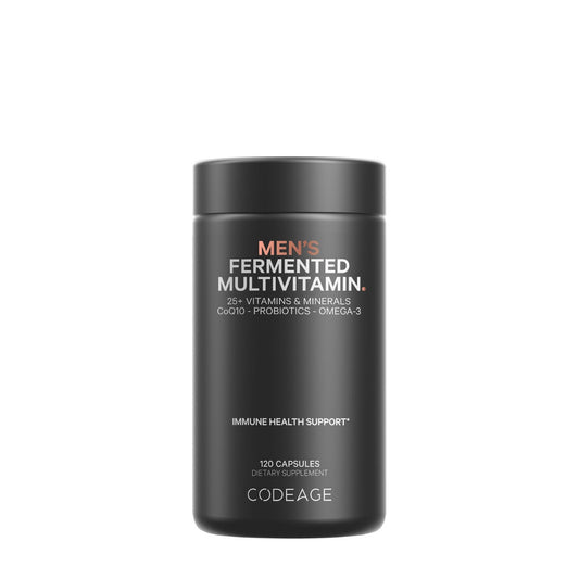 CodeAge Men's Fermented Multivitamin, Formula Completa pentru Sanatatea Intregului Organism, 120 cps