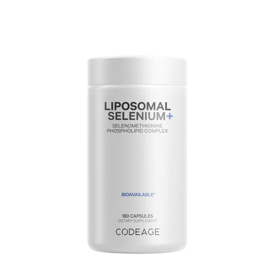 Codeage Liposomal Selenium+ SelenoMethionine Phospholipid Complex, Seleniu Lipozomal Complex cu Fosfolipie din SelenoMentionina, 180 cps