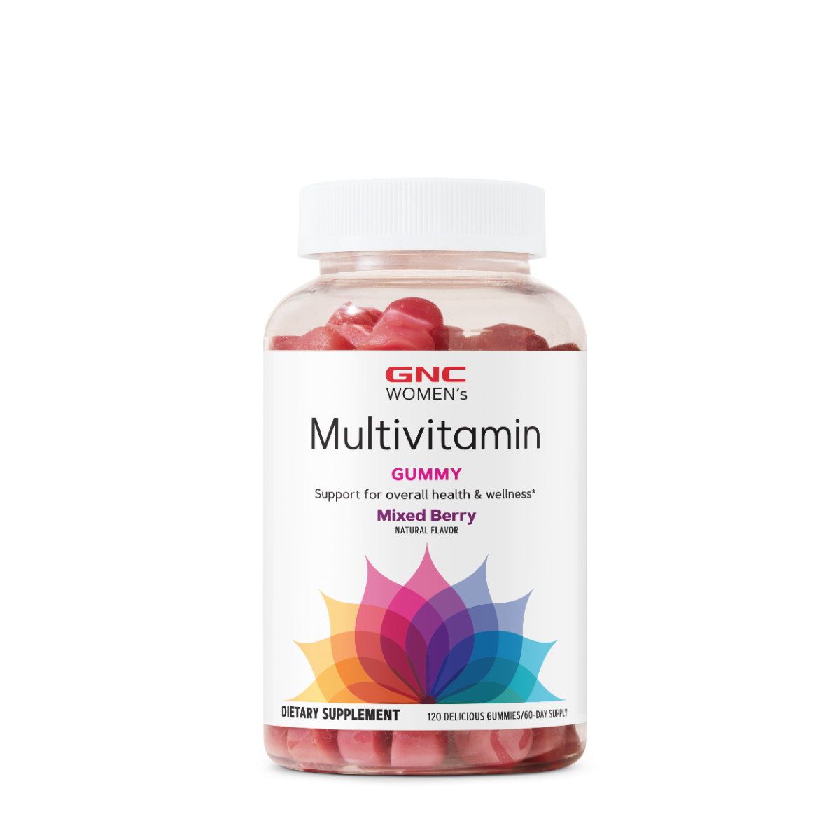 GNC Women's Complex de Multivitamine pentru Femei cu Aroma de Fructe de Padure , 120 jeleuri gumate
