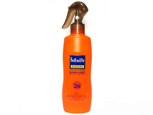 Loțiune de plajă SPF35 cu extract de morcov, 250ml, Sensive