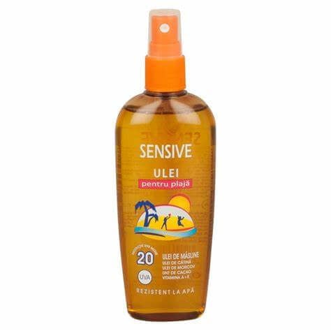Ulei de plajă SPF20 cu măsline, 150ml, Sensive