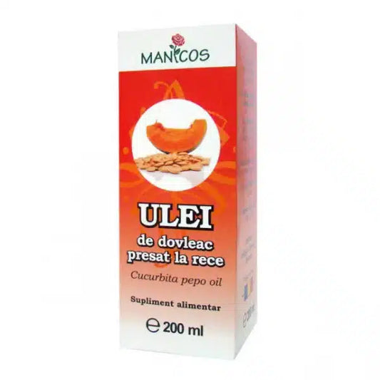 Extract uleios de dovleac presat la rece 200 ml, Manicos