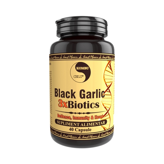 Black Garlic 3xBiotics, 40 capsule, Pro Natura
